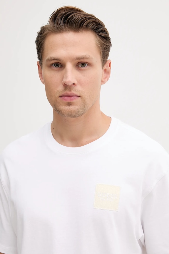 Odzież Guess t-shirt bawełniany M5YI27.KCCM1 biały