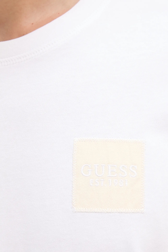 Guess t-shirt bawełniany biały M5YI27.KCCM1