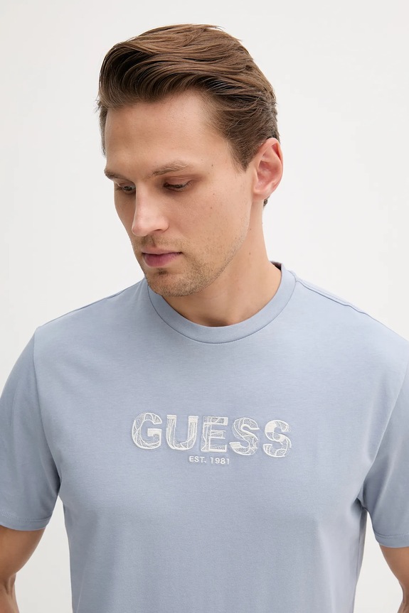 Abbigliamento Guess t-shirt in cotone M5YI41.KBW41 blu