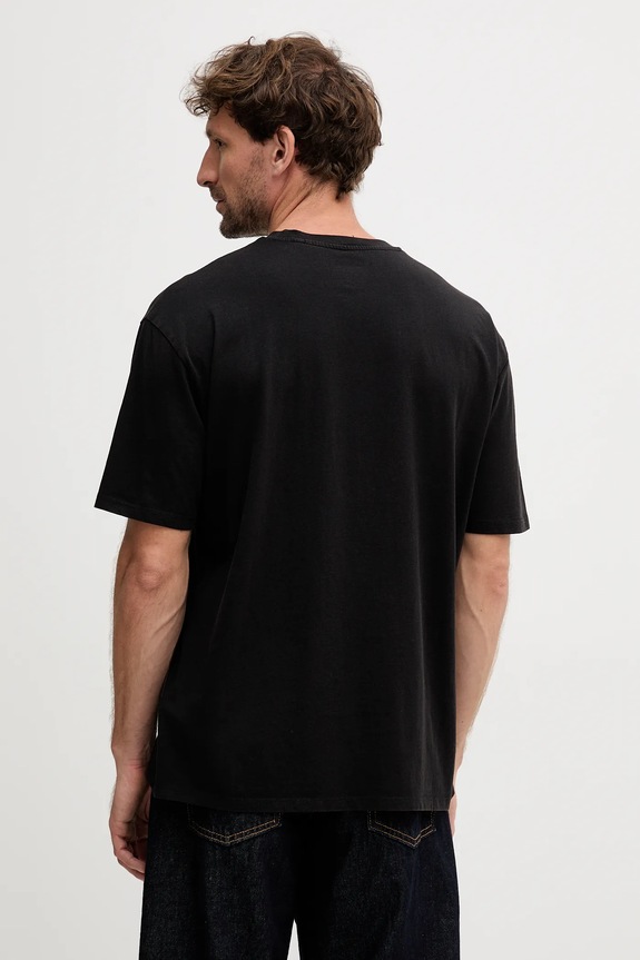 Oblečení Bavlněné tričko Guess WORLDWIDE M5YI49.KBW41 černá