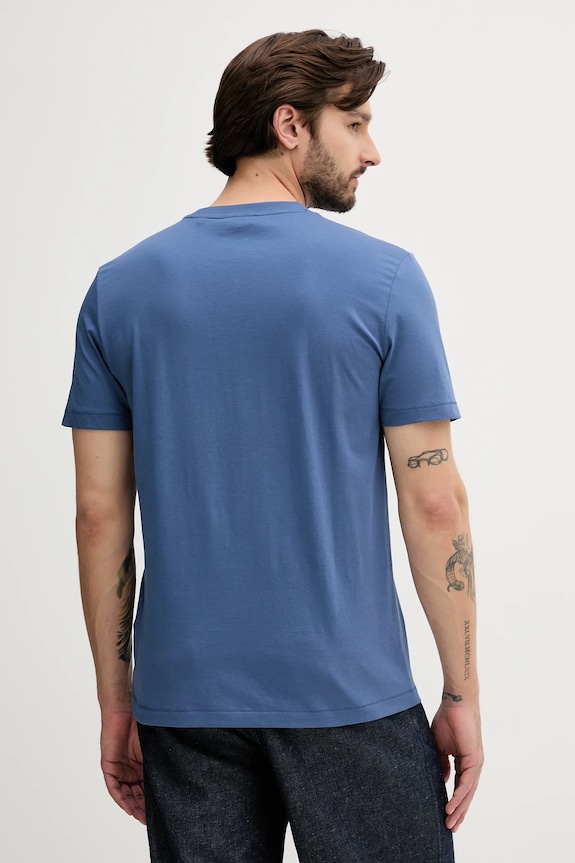 HUGO tricou din bumbac Dusplit 50542784 albastru AW25