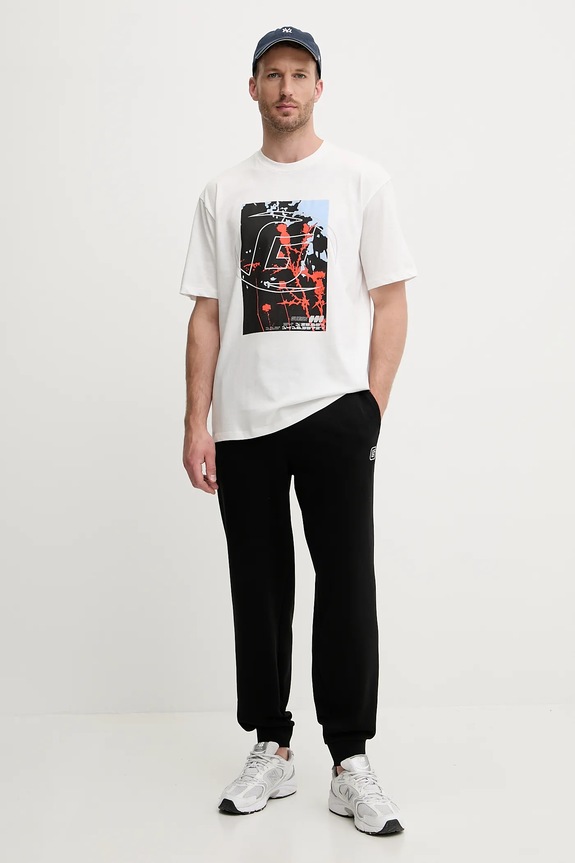 Guess t-shirt bawełniany RINALDO Z5YI13.I3Z14 biały AW25