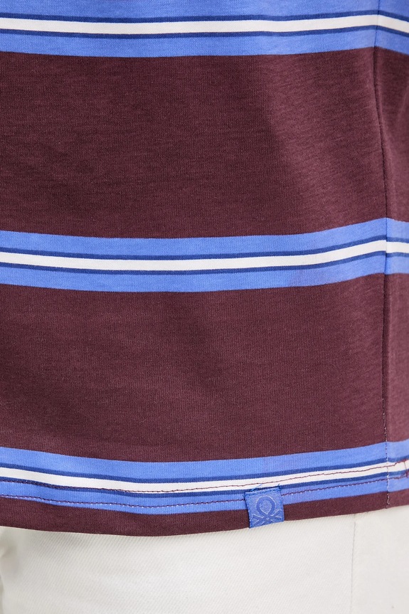 United Colors of Benetton tricou din bumbac 380ZU10AY burgundia