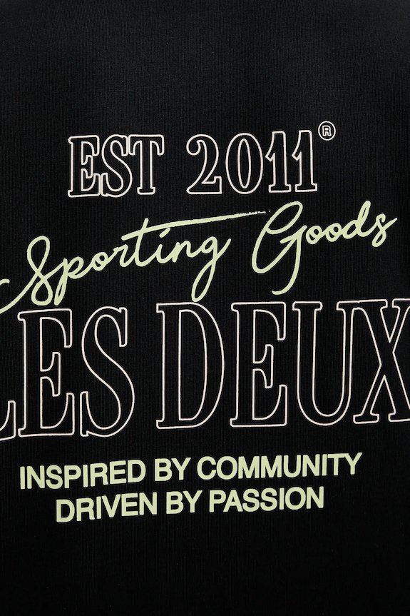 Pamučna majica Les Deux Allen 1000207 crna