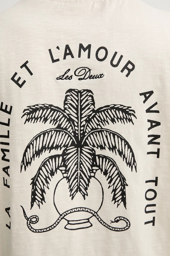 Pamučna majica Les Deux Diaz 1000212 bež