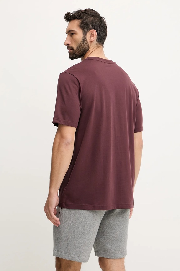 Oblečenie Bavlnené tričko adidas x Mercedes JW3363 burgundské