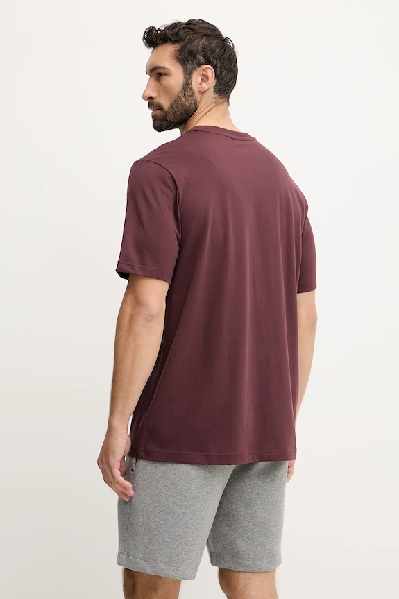 Oblečenie Bavlnené tričko adidas x Mercedes JW3363 burgundské
