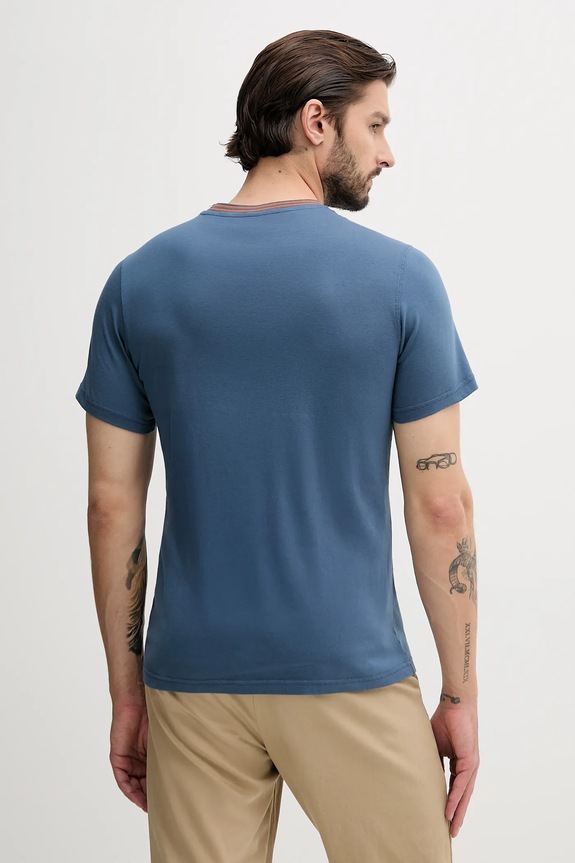 Îmbrăcăminte Barbour tricou din bumbac AUSTWICK MTS1000 albastru