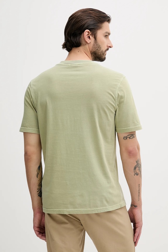 Odzież Barbour t-shirt bawełniany BANFORD MTS1443 zielony