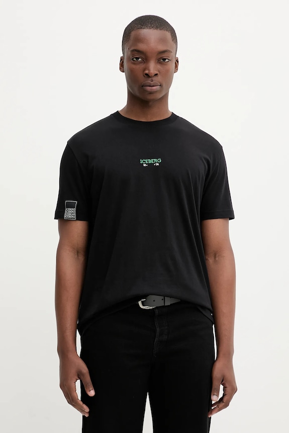 Abbigliamento Iceberg t-shirt in cotone F049.6325 nero