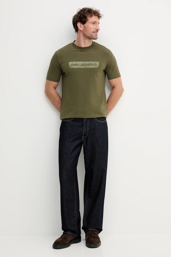Karl Lagerfeld t-shirt 554221.755035 verde AW25