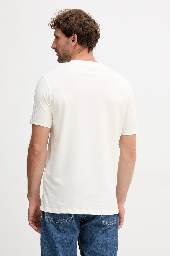 Odzież Karl Lagerfeld t-shirt bawełniany 554225.755036 beżowy