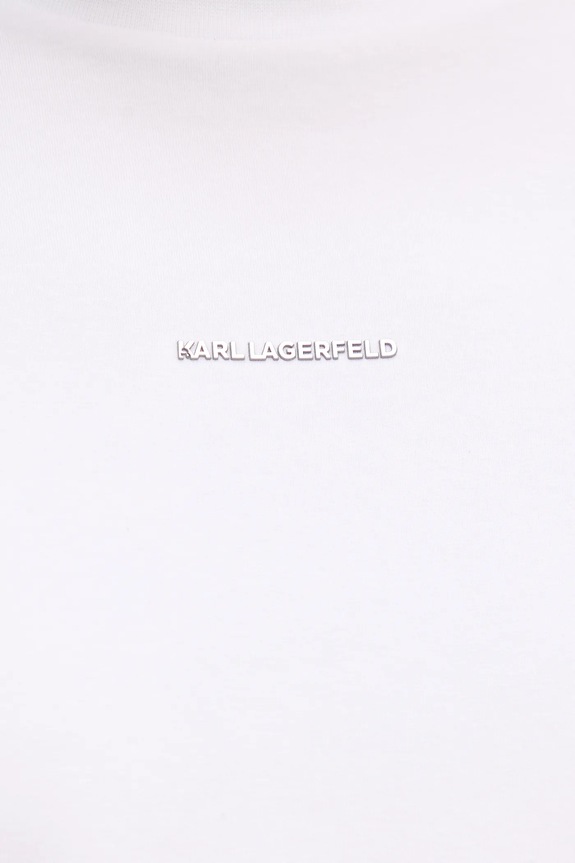 Karl Lagerfeld t-shirt bawełniany biały 554235.755051