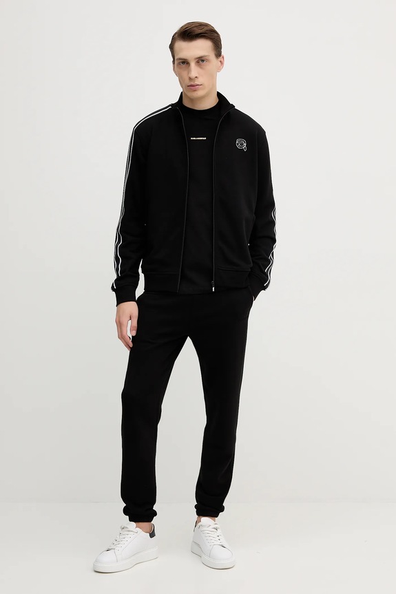 Karl Lagerfeld t-shirt bawełniany 554235.755051 czarny AW25