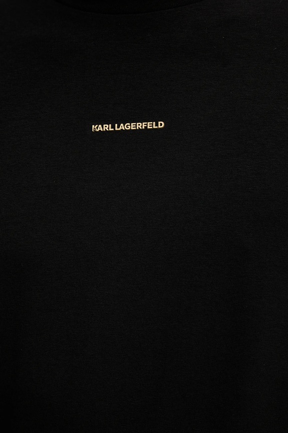 Karl Lagerfeld t-shirt bawełniany 554235.755051 czarny