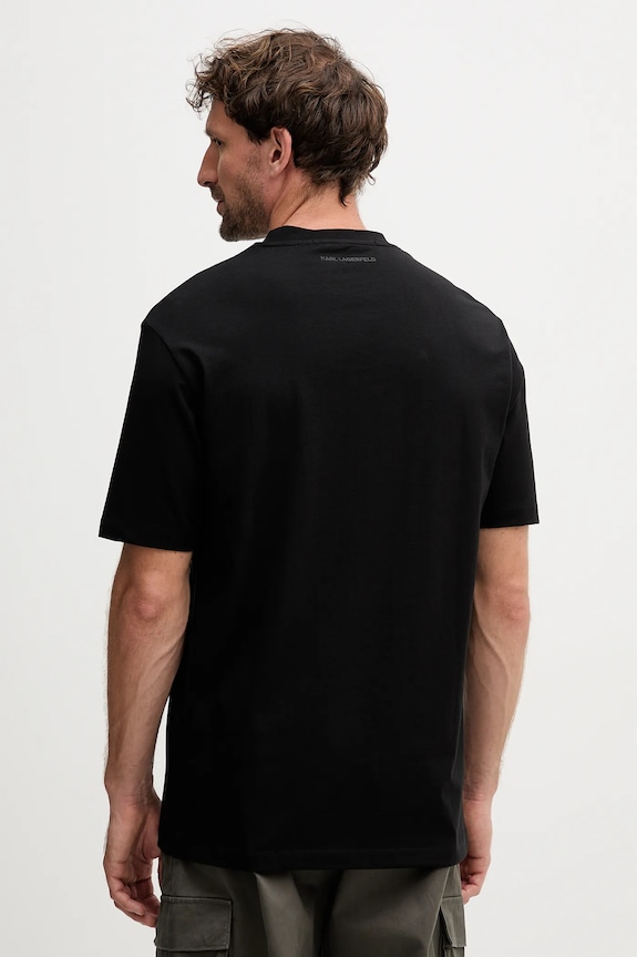 Одяг Бавовняна футболка Karl Lagerfeld 554225.755143 чорний