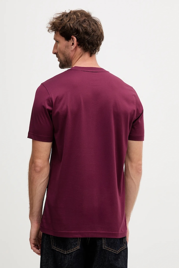 Îmbrăcăminte Karl Lagerfeld tricou din bumbac 554200.755002 burgundia