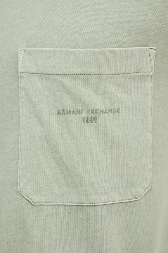 Хлопковая футболка Armani Exchange XM001072.AF16283 зелёный