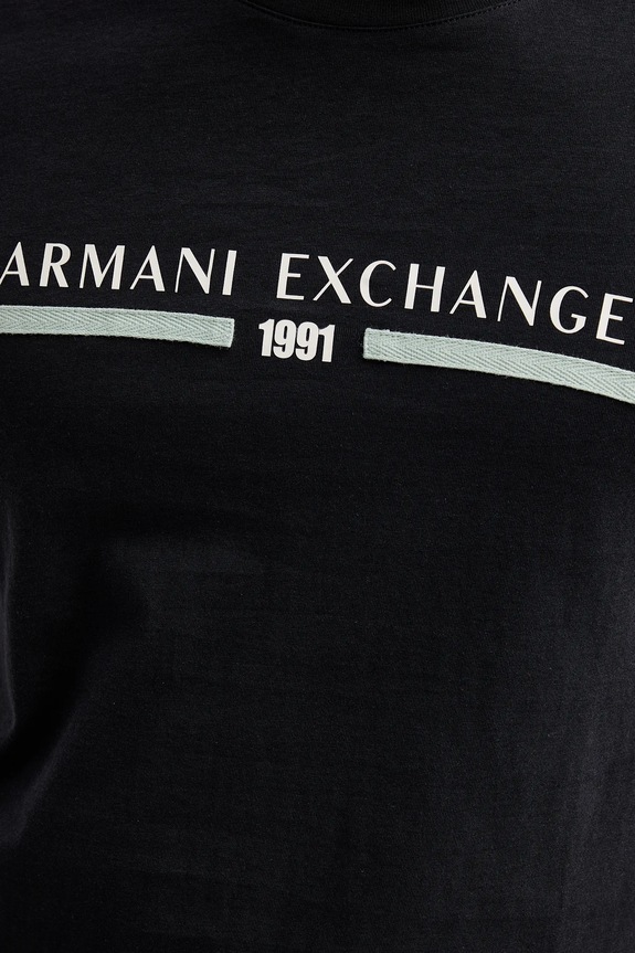 Armani Exchange pamut póló XM001074.AF10356 sötétkék