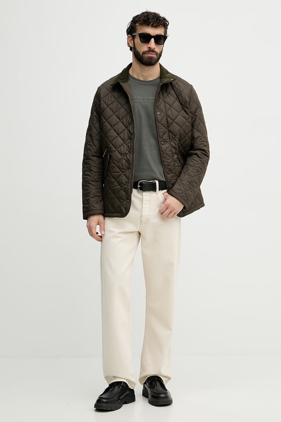 Armani Exchange футболка basic для мужчин из хлопка XM001280.AF10361 зелёный SS26