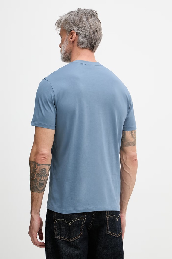 Abbigliamento Armani Exchange maglietta basic da uomo in cotone XM001280.AF10361 blu