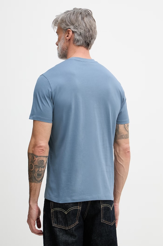 Abbigliamento Armani Exchange maglietta basic da uomo in cotone XM001280.AF10361 blu