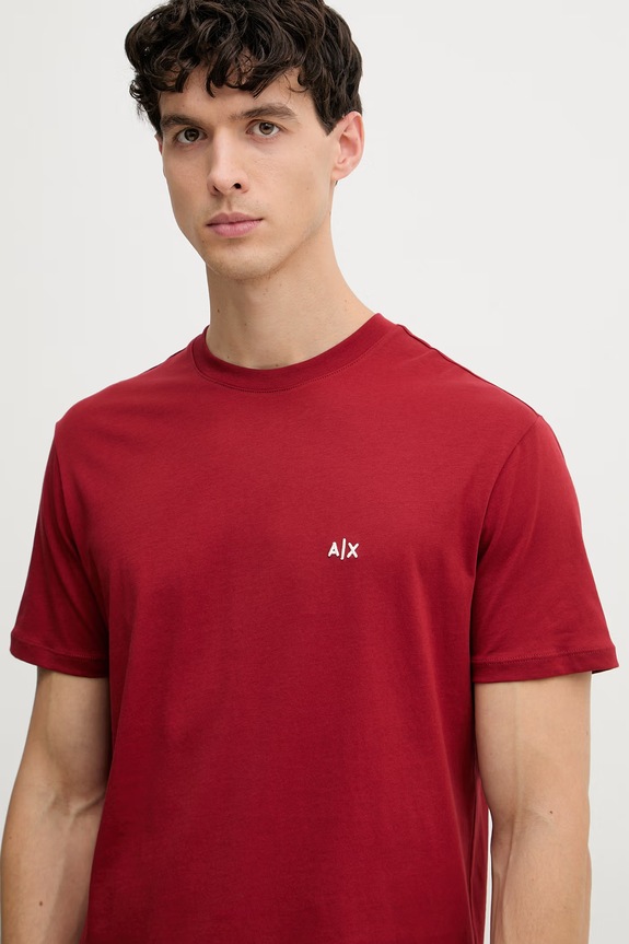 Armani Exchange tricou pentru bărbați, din bumbac rosu XM001568.AF10358