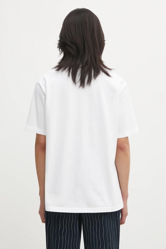 Clothing by Parra cotton t-shirt Protect the sun 54400 white