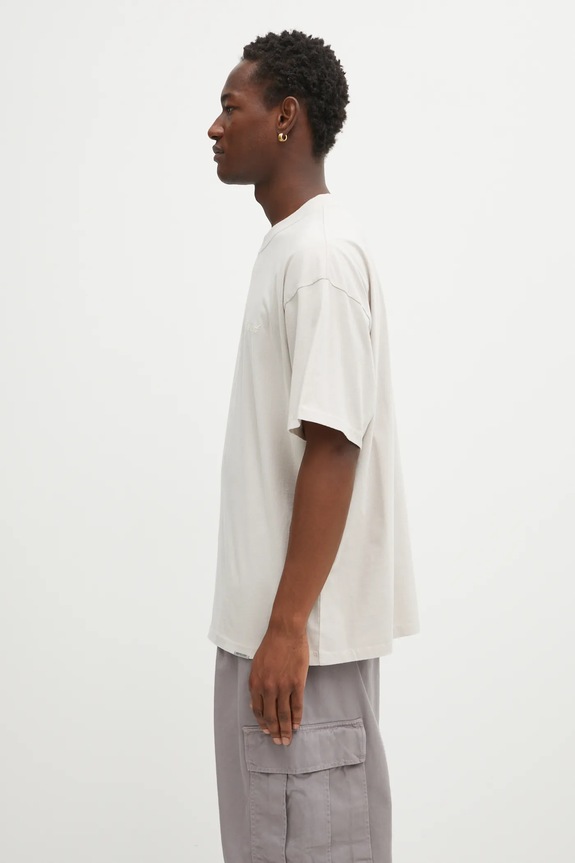 Bavlněné tričko Represent Script Logo MLM100026 béžová AW25