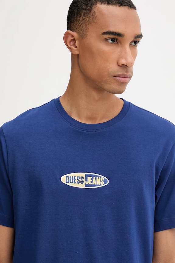Oblečení Bavlněné tričko Guess Jeans M5YI07.K8FQ4 námořnická modř