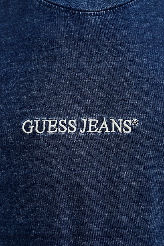 Bavlnené tričko Guess Jeans M5YI11.KCTG1 tmavomodrá