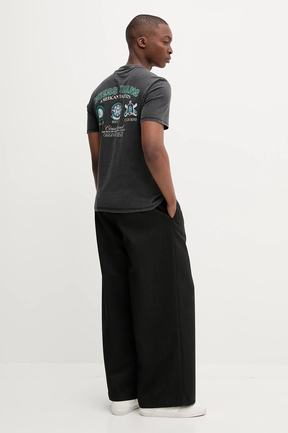 Bavlnené tričko Guess Jeans M5YI04.K8HM0 sivá AW25