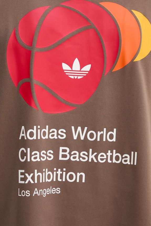 adidas Originals t-shirt World Class Tee JM9956 brązowy