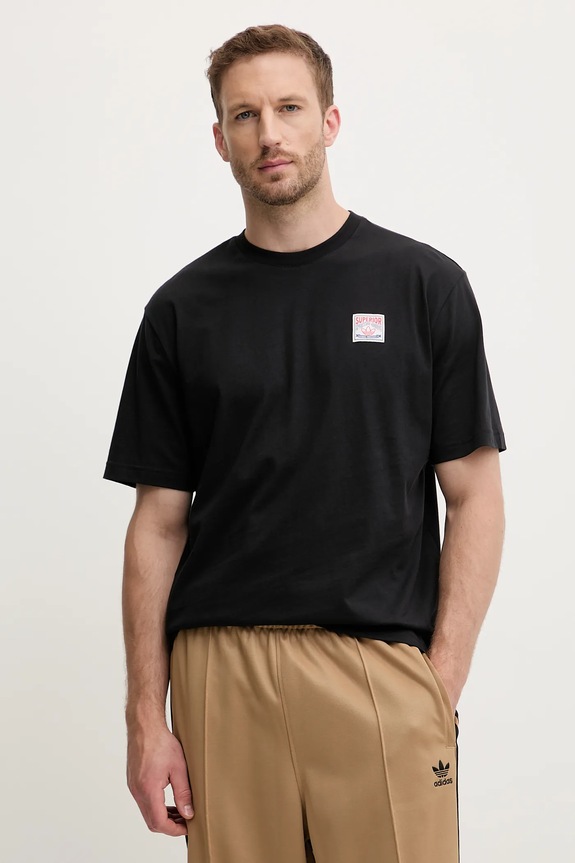 Oblečení Bavlněné tričko adidas Originals Graphic Lo Ss T JW0161 černá