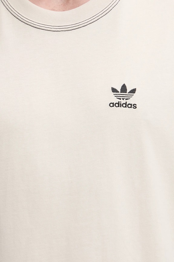 adidas Originals t-shirt bawełniany Essentials JW0970 beżowy