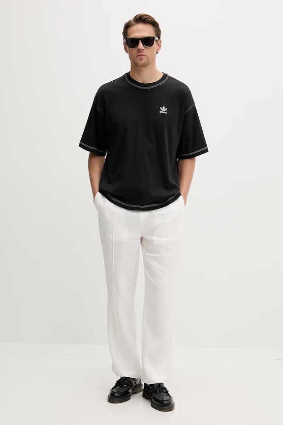 adidas Originals μπλουζάκι basic ανδρικό βαμβακερό Essentials JW0971 μαύρο SS26