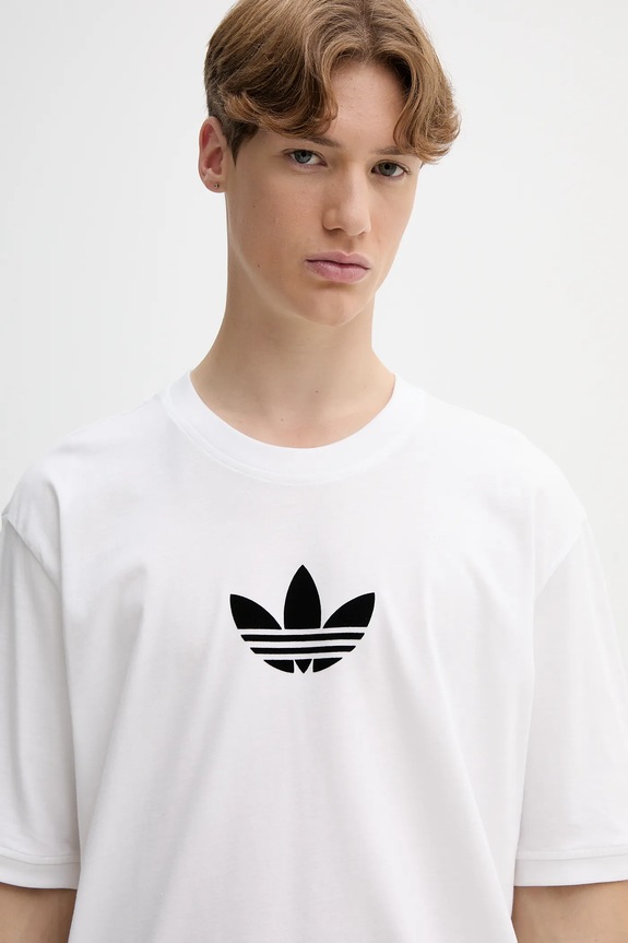 adidas Originals t-shirt bawełniany Oversize Tee biały JX1515