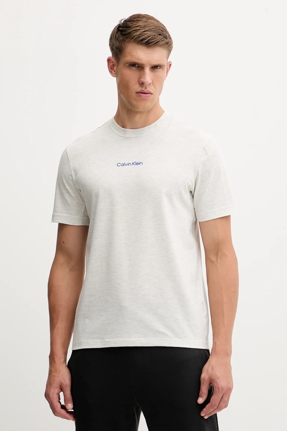 Calvin Klein Performance t-shirt elasztánnal szürke LVGMF5K100