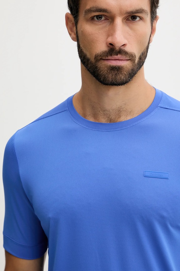 Μπλουζάκι προπόνησης Calvin Klein Performance μπλε LVGMS5K176