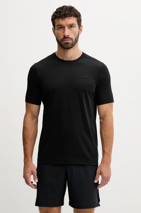 Μπλουζάκι προπόνησης Calvin Klein Performance στάμπα μαύρο LVGMS5K176