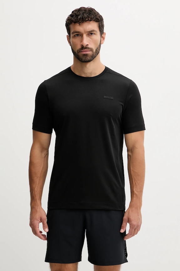 Μπλουζάκι προπόνησης Calvin Klein Performance στάμπα μαύρο LVGMS5K176