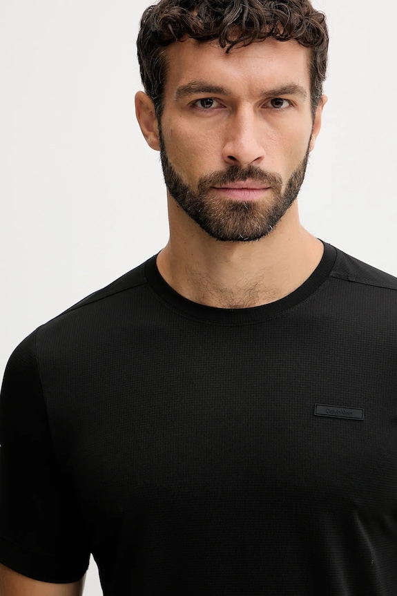 Μπλουζάκι προπόνησης Calvin Klein Performance μαύρο LVGMS5K176
