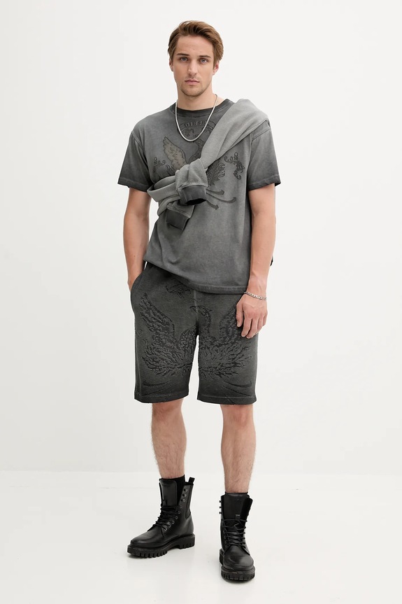 Diesel t-shirt T-NORM-T9 A19373.0DLBW szary AW25