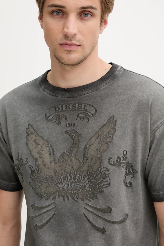Diesel t-shirt T-NORM-T9 szary A19373.0DLBW