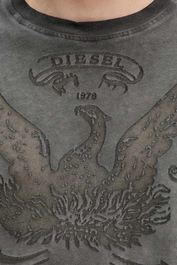 Diesel t-shirt T-NORM-T9 A19373.0DLBW szary