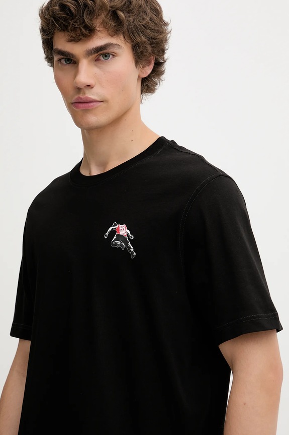 Diesel t-shirt bawełniany T-ADJUST-T3 czarny A18668.0QIAM