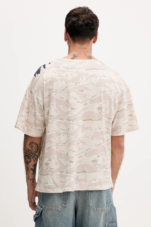 Odzież Diesel t-shirt bawełniany T-BOXT-T14 A19317.0DLBM beżowy