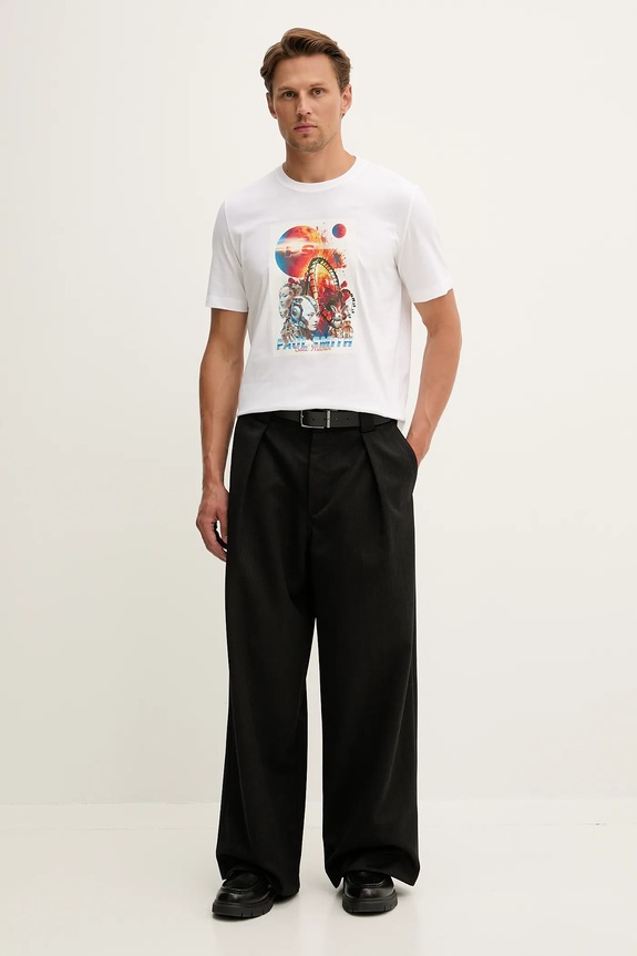 Bavlněné tričko PS Paul Smith M2R.011R.TP5415 bílá AW25