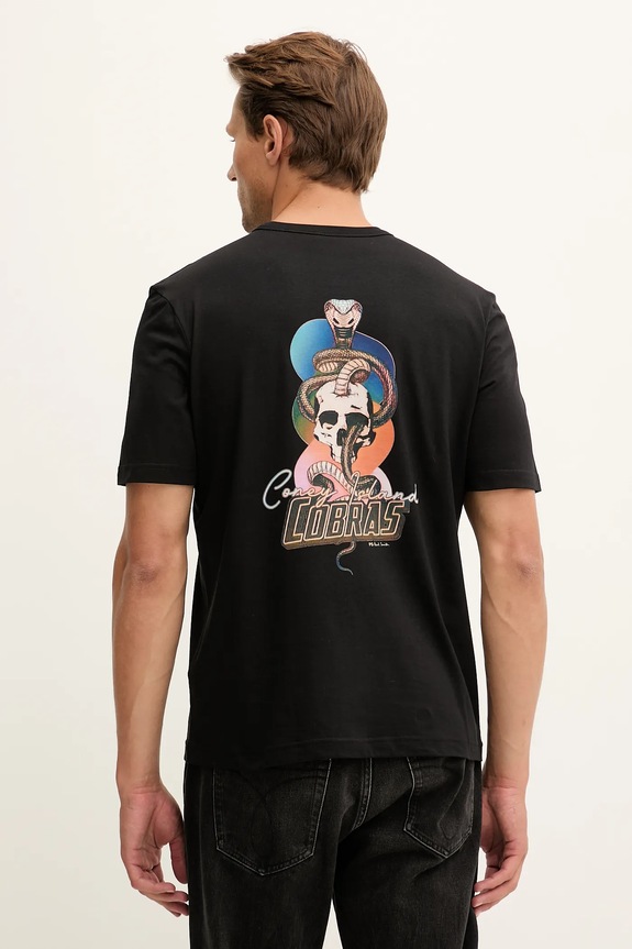 PS Paul Smith t-shirt bawełniany nadruk czarny M2R.220X.TP5407