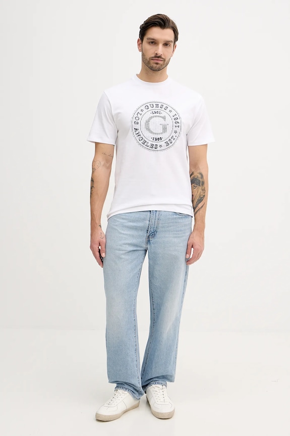 Бавовняна футболка Guess M5BI15.K8FQ4 білий AW25